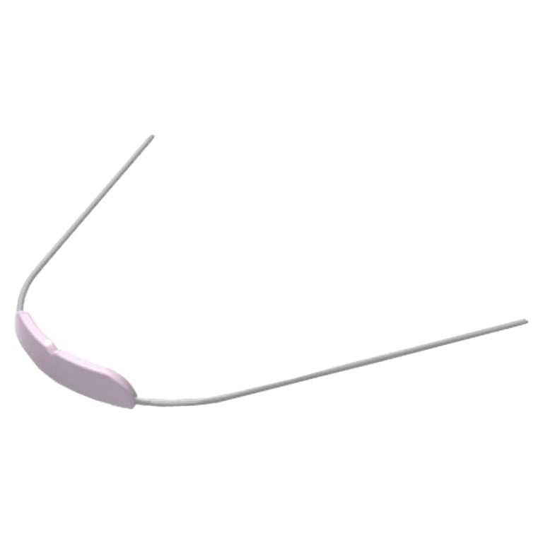Morelli Ø.045" Stainless Steel Lip Bumper without Hook, Pink, 1/Pk. Features a non-toxic
