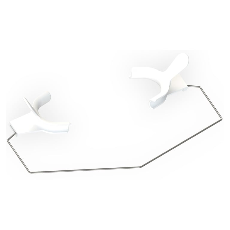 Morelli Large Lip and Cheek Retractor with Rod, White, 1/Pk. Designed to provide clear access