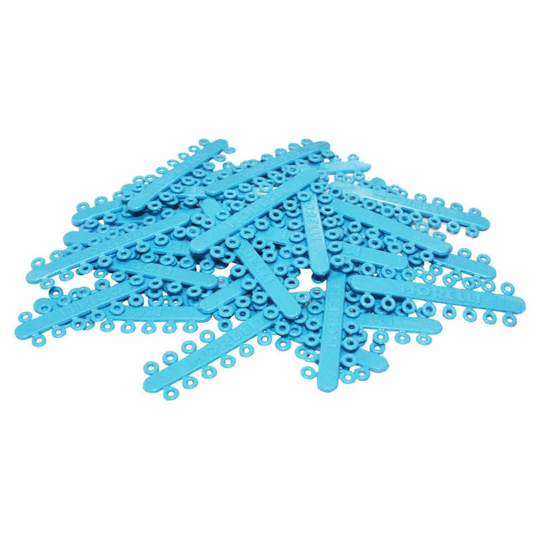 Morelli 5/32" Radiopaque Elastomeric Separators, Small, Blue, 500/Pk. Constructed
