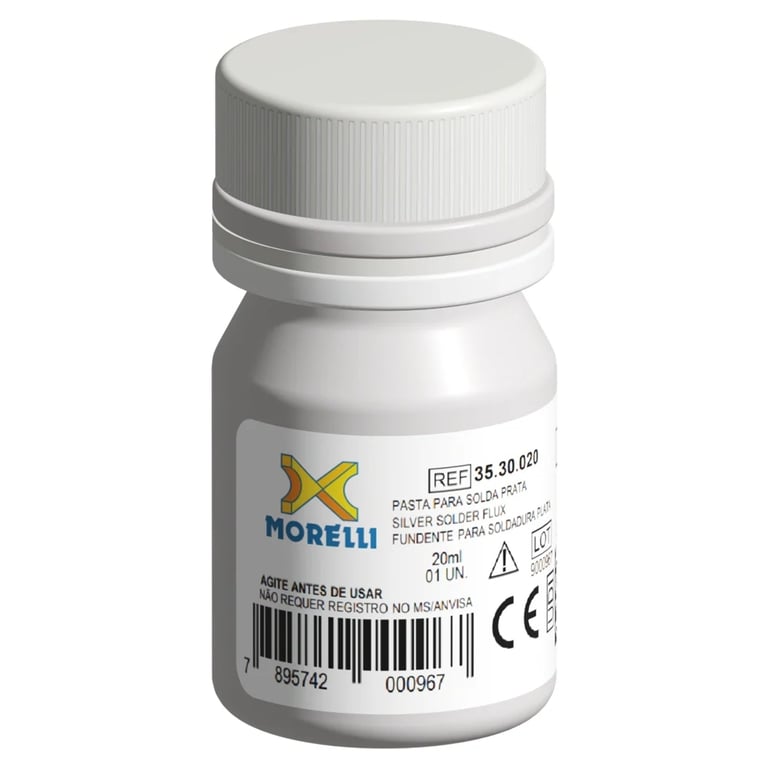 Morelli Paste Soldering Flux, 20ml container, 1/Pk. Formulated for orthodontic appliances