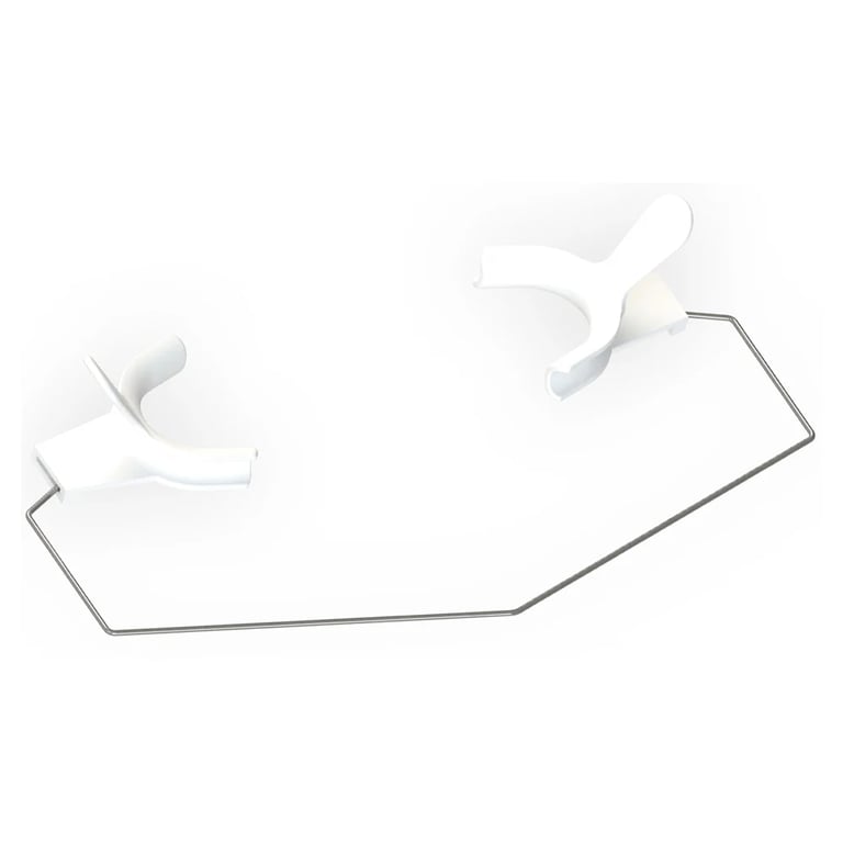 Morelli Plastic Lip and Cheek Retractor w/ Rod, Small, White, 1/Pk. Flexible and autoclavable up