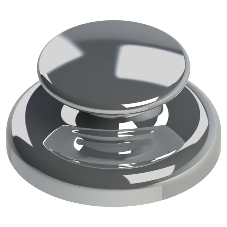 Morelli Stainless Steel Bondable Lingual Button, Flat, 10/Pk. Bonds directly with orthodontic