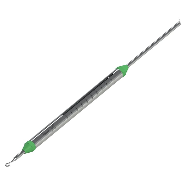 Morelli Stainless Steel Force Gauge Dynamometer, 50-500gf, 1/Pk. Double-sided instrument featuring