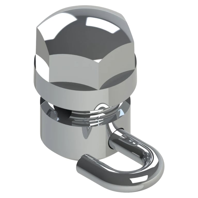 Morelli Stainless Steel Opened Gurin Lock, Short Hook Right, .022 Slot, 10/Pk. Opens space on