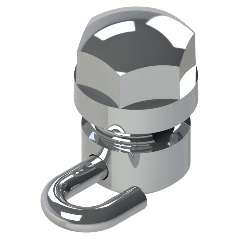 Morelli Stainless Steel Opened Gurin Lock, Short Hook Left, .022 Slot, 10/Pk. Opens space on