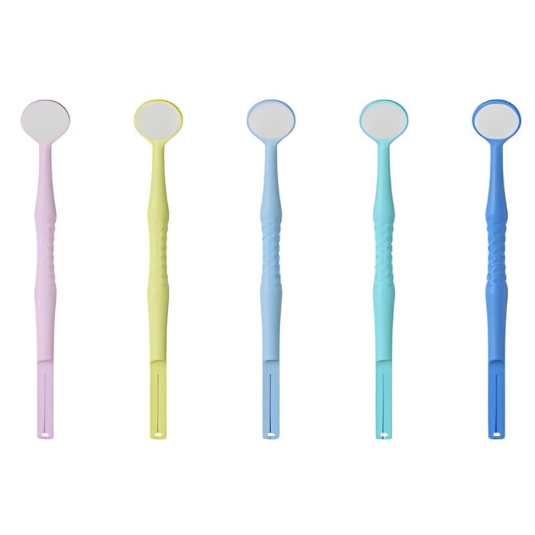 Motranser Dental Mirror with Endo-Gauge Intro Kit, Asst Colors, Single Kit. Includes: 5 x mirror