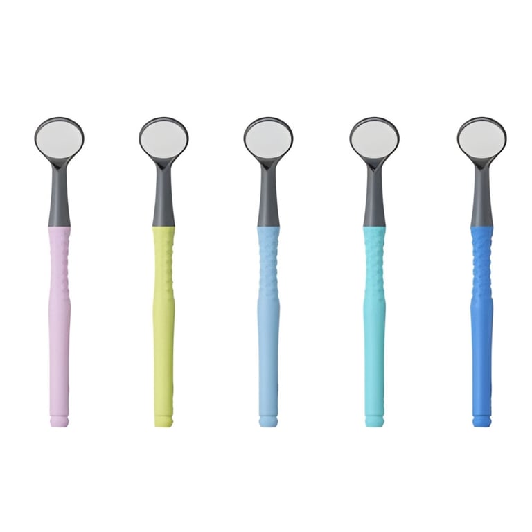 Motranser AirClean Dental Mirror Intro Kit, Asst Colors, Single Kit. Includes: 5 x dental mirrors