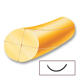 Reli Redigut Chromic Sutures. Cut: Reverse | Needle: MFS-2 | Needle Length & Shape (GC635-SI)
