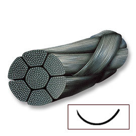 Reli Redisilk Silk Black Braided Sutures. Cut: Reverse | Needle: MFS-1 | Needle Length & Shape
