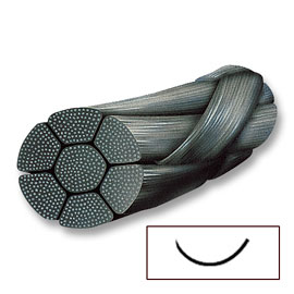 Reli Redisilk Silk Black Braided Sutures. Cut: Reverse | Needle: MFS-2 | Needle Length (SK7772-SI)