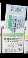 Reli 6/0, 18" Black Nylon Sutures with C-1 precision point reverse-cutting 10.5mm needle