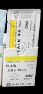 Reli 5/0, 18" Plain Gut Suture with C-3 Reverse-cutting 13mm Needle (3/8 circle), Box of 12 Suture