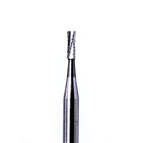 ODS Precision Carbide RA #558 flat fissure crosscut carbide bur for slow speed latch, pack of 10