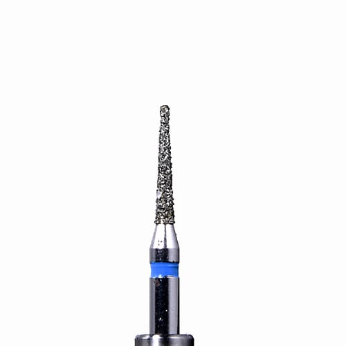 Defend FG #852.010 Medium grit, Round end taper diamond burs, 10/Pk