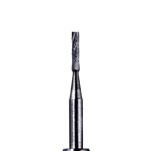 Defend FG #556 flat fissure cross cut carbide bur, pack of 10