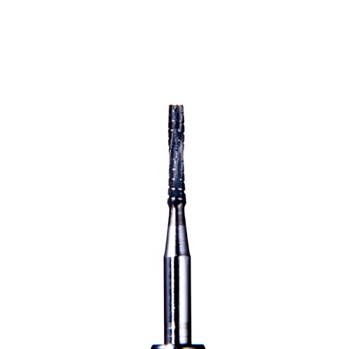 Defend FG #557L flat fissure cross cut carbide bur, pack of 10