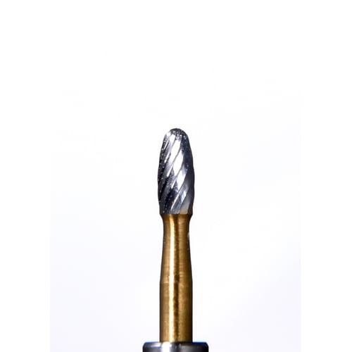 ODS Precision Carbide FG #7406 Egg shaped 12 blade Trimming & Finishing carbide bur, pack of 10