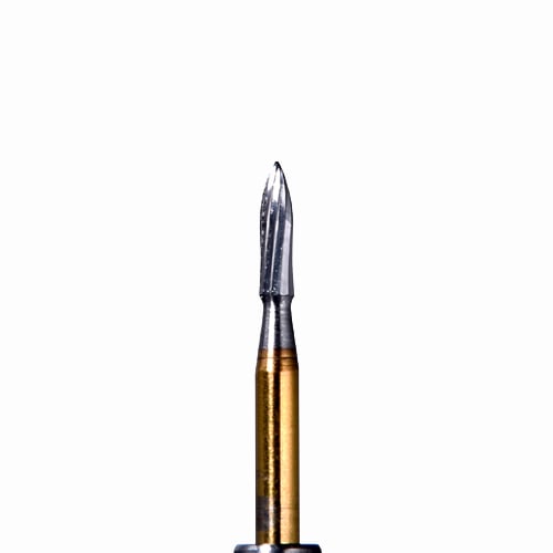 ODS Precision Carbide FG #7903 12 blade needle shaped trimming and finishing bur, pack of 10 burs
