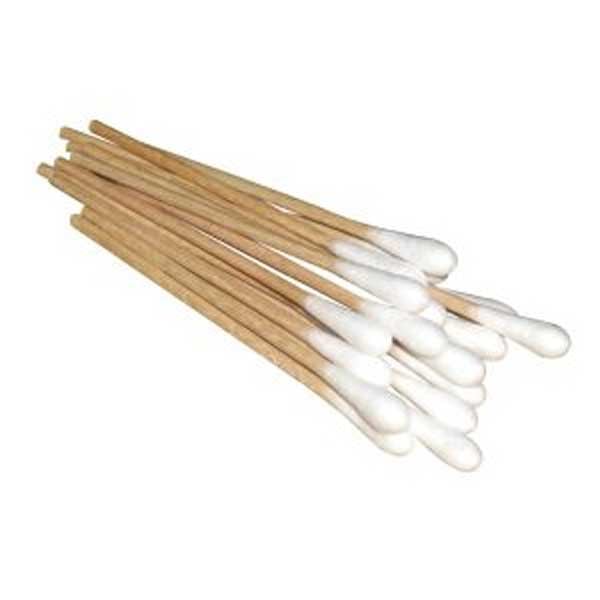Defend 6" Cotton Tipped Applicators, Non-sterile, made from all wood dowels with very tight 100%