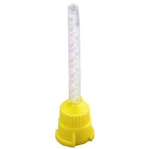 Defend Yellow HP Mixing Tips, 4.2 mm, 48/Pk. For all HP style 50 ml impression material cartridges