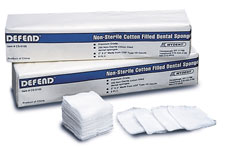Defend 2" x 2" 8 ply Non-Sterile Cotton Filled Gauze Sponge 200/Pk