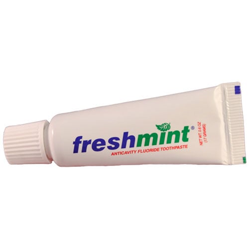 Freshmint Anticavity Fluoride Toothpaste, Mint Flavor, 0.6 oz Laminated Tube, 144/bx, 5 bx/cs