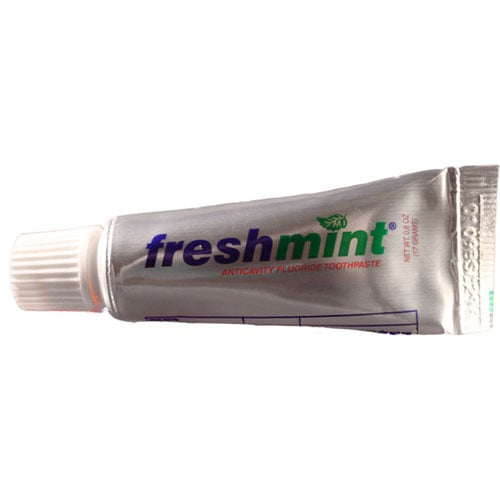Freshmint Anticavity Fluoride Toothpaste, Mint Flavor, 0.6 oz Metallic Finish Tube, 144/bx, 5 bx/cs