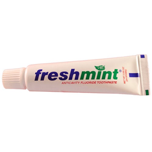 Freshmint Anticavity Fluoride Toothpaste, Mint Flavor, 0.85 oz Laminated Tube, 144/bx, 5 bx/cs