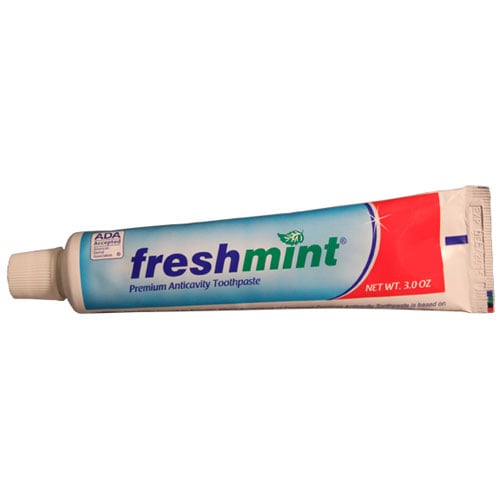 Freshmint Premium Anticavity Toothpaste, Mint Flavor, 3.0 oz Tubes, 72/cs