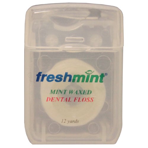 Freshmint Waxed Floss, Mint, 12 yds, 144/cs, 12/bx