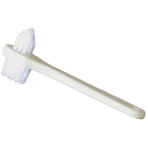 DawnMist Denture Toothbrush, Two Sided with Large/Small Brush Heads, 144/Box. Large brush head