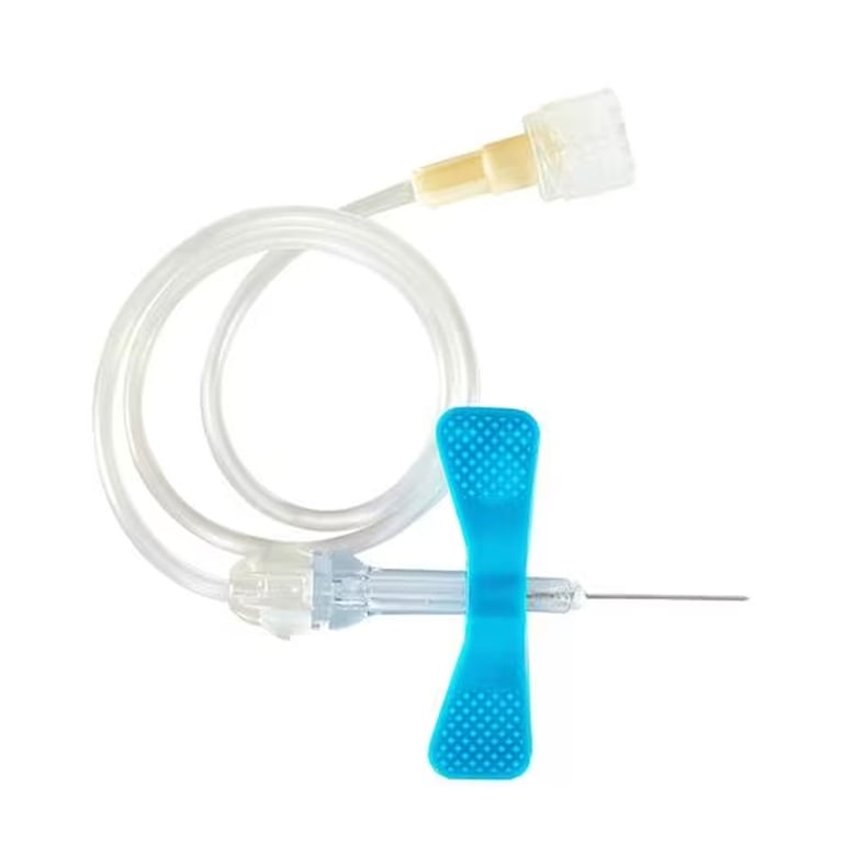 Nipro Scalp Vein Winged Infusion Set, 23 G x 3/4", 12" Tubing, 50/Box. Thinner than a regular