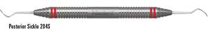 Impla-Mate Posterior Sickle 204S DE Implant Scaler, Works Safely With Implants because it is made