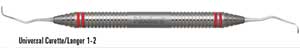 Impla-Mate Langer 1-2 DE Implant Scaler, Works Safely With Implants because it is made of the same