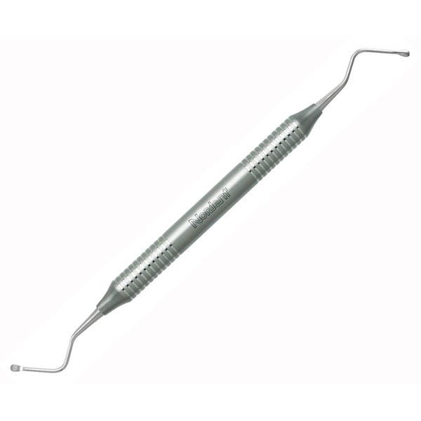 Nordent Lucas #85 (Medium) Double End Surgical Curette, 2.7mm Wide Spoons with 20mm Reach (CSL85)