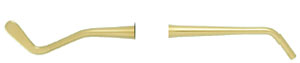 Nordent Paddle/Condenser #2T, Double End Titanium Nitride Coated, Combines wide flared blade