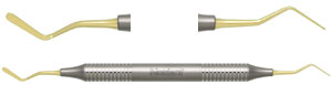 Nordent #4T Double End Paddle Composite Instrument, Titanium Nitride Coated. Long, flared paddles