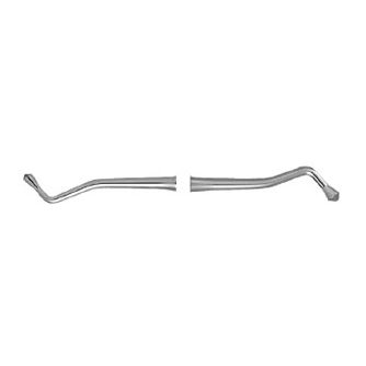 Nordent #21B Acorn Double End Burnisher, 2.2mm & 2.8mm Diameters, High Carbon Hardened Stainless