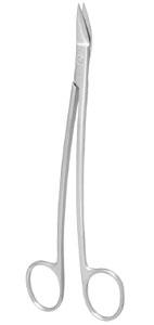Nordent Dean Gum #320, Long Curved Handles with Straight Blades that are Angled Upward, One