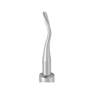 Nordent #77R Stainless Steel Back Action Elevator, Serrated Blade with Thumb Grip Handle