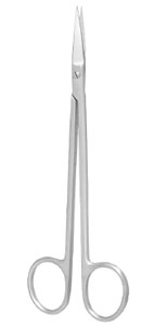 Nordent Kelly #317, Long Handle with Straight blades, 6.25"(160mm). Single Scissors