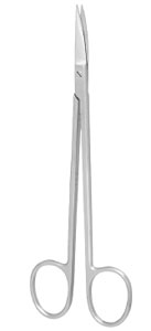 Nordent Kelly #618, Long Handle with Curved Blades, 6.25"(160mm). Single Scissors