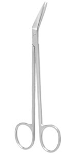 Nordent Kelly #319, Long Handle with Angular Blades, 6.25"(160mm). Single Scissors