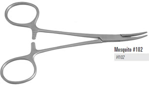 Nordent 4.75" Curved Halstead Mosquito Hemostat