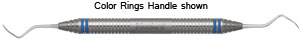 Nordent Remington K Double End Posterior Scaler with mirror image blades with a gentle curve