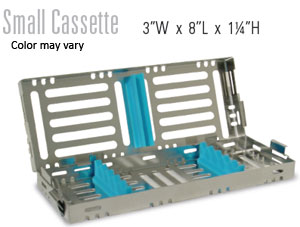 Nordent Sterilization Cassette, Stainless Steel, Easy-open, Side Spring Latches (C1-5N2)