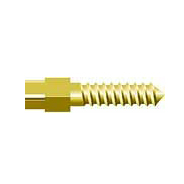 Screw Posts Golden plated Cylindrical Cross Head Refill M2, lead free alloy, 12 Screw Posts