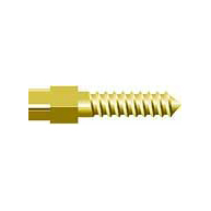 Screw Posts Golden plated Cylindrical Cross Head Refill XL4, lead free alloy, 12 Screw Posts