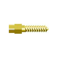 Screw Posts Golden plated Cylindrical Cross Head 