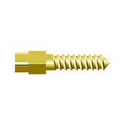 Screw Posts Golden plated Cylindrical Cross Head Refill S4, lead free alloy, 12 Screw Posts